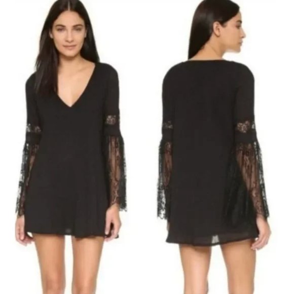 L*Space Swimwear Burning Sun Tunic Black S - Picture 5 of 16